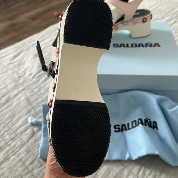 Nicole Saldana SSENSE Exclusive Pink Flower Cici Sandals BNWB - Picture 4 of 5